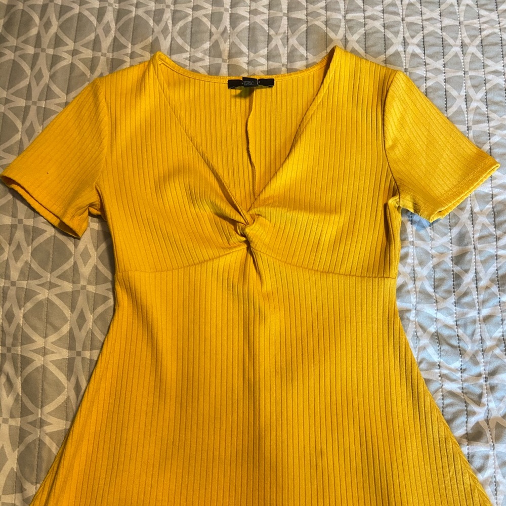 Yellow forever 21 dress